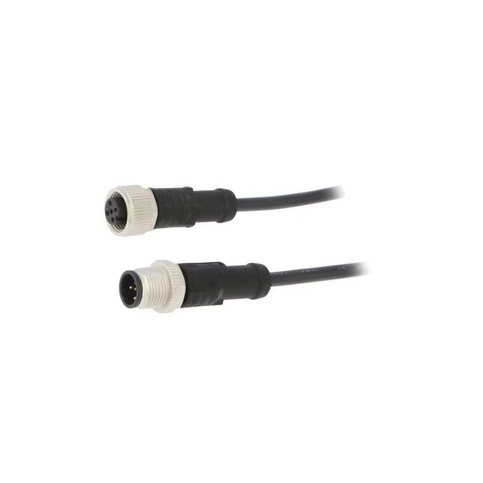 M12A05ML-12AFL-SB001 Kabel: für Sensoren/Automaten PIN: 5 M12-M12 1m Stecker 60V - Image 1 of 1