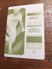 2018 Panini Contenders Draft Picks Printing Plate Black 1/1 Adam Haseley Phillie
