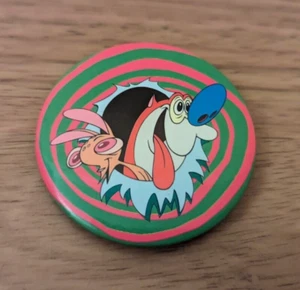 Insignia retro vintage de Nickelodeon 1994 The Ren & Stimpy Show años 90 - Imagen 1 de 3