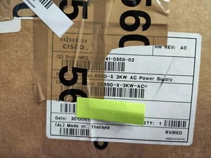 Cisco Catalyst 6880-X 3KW Zasilacz prądu przemiennego C6880-X-3KW-AC / UR - Zdjęcie 1 z 6