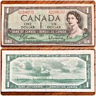 Bank of Canada 1954 QEII One Dollar ($1) Banknote Beattie-Rasminsky Pick# 74b