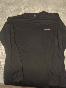 Realtree Men Size XXL Black Shirt Long Sleeve Ribbed Base Layer Casual Hunting - Picture 1 of 8