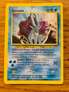 ¡Juego de cartas de Pokémon Suicune (14/64) Holo Neo Revelación! ¡P&P RÁPIDO Y GRATUITO! - Imagen 1 de 46