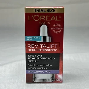 L'Oreal Paris Revitalift Derm Intensives Hyaluronsäure Serum 0,5 Oz. Probiergröße - Bild 1 von 7