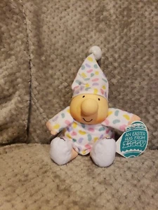 Vintage 1994 ZIGGY Easter Jelly Bean Pajamas Bunny Rabbit Slipper Plush Doll 6" - Picture 1 of 6