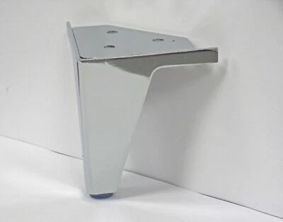 FURNISHING WORLD New 4 x Chrome Steel Furniture Leg Metal Sofa feet Cabinet stool ottoman, Chair