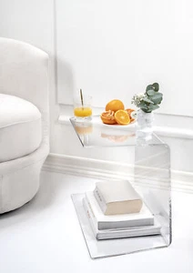 TAVOLINO REVERSE TRASPARENTE COD: I00206090TAC IPLEX ALARI  (cm): 57x37x30 - Foto 1 di 6