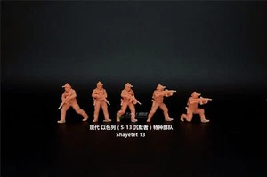 Homemade 1/72 Israel S-13 Silencer Special Forces 5-man team Unpainted Model NEW - Picture 1 of 2