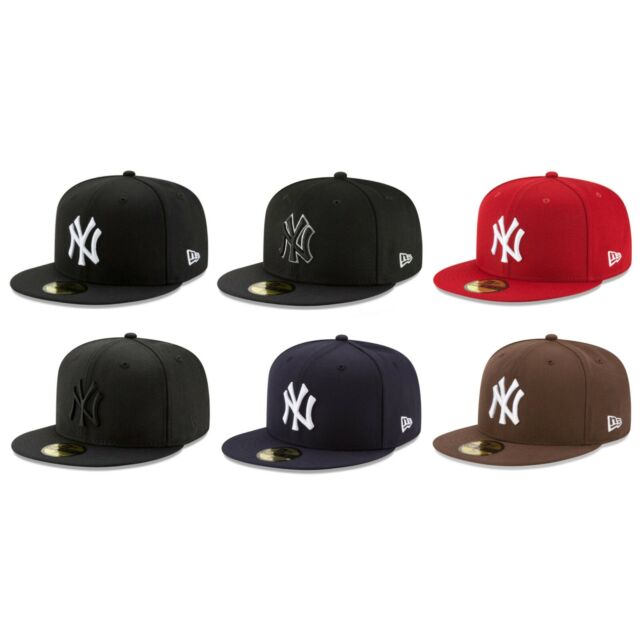 Gorra ajustable 59FIFTY New Era MLB, negro con blanco