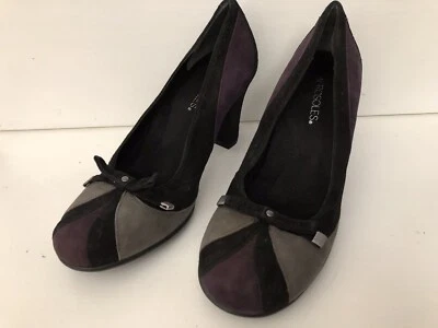  Aerosoles Women's Astrologer Dress Pump Suede Size 9M Purple, Black & Gray - Image 1 of 4