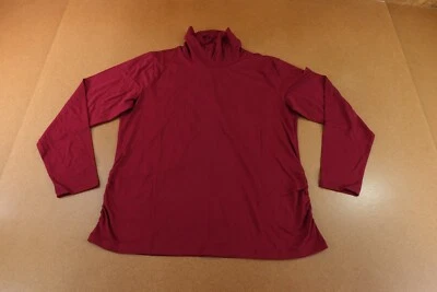 Nuevo top Coldwater Creek para mujer talla XL arándano manga larga cuello alto Foto 1 de 4