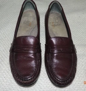 SAS WOMEN'S TRIPAD COMFORT BURGUNDY LEATHER LOAFERS SIZE 7 N EXCELLENT COND! - Picture 1 of 9