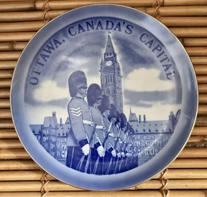 Vintage OTTAWA, CANADA'S CAPITAL Decorative Plate Sigal Bros Ltd. Made in JAPAN - Picture 1 of 3