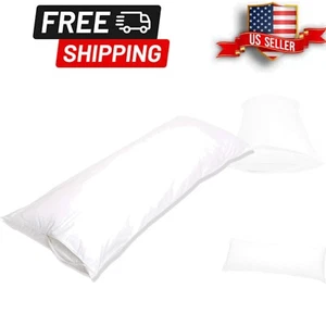 Zippered Hypoallergenic Body Pillow Protector - 100% Cotton, Easy Care, 55 x 21 - Picture 1 of 10