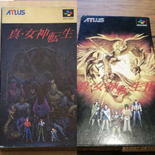 [SHIN MEGAMI TENSEI I II 1 2] set Nintendo Super Famicom SFC Japan USED SNES