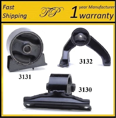 3 PCS FRONT & REAR MOTOR MOUNT FOR 2008-2016 Mitsubishi Lancer 2.0L w/o Turbo - Image 1 of 4