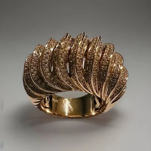 Cocktailring Rosévergoldet Sterlingsilber cz - Bild 1 von 5