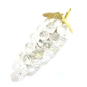SWAROVSKI Bunch of Grapes Crystal Glass 6.6" Old Engraving Figurine Ornament - Picture 1 of 10