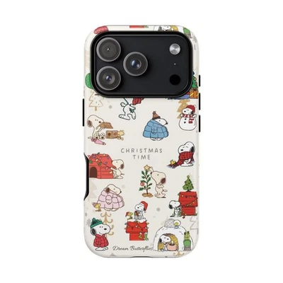 Capa telefone padrão Snoopy Natal Peanuts Charlie Brown - Imagem 1 de 4