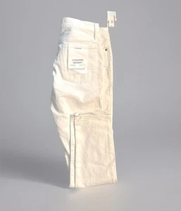 Frame L’Homme Skinny Mid Rise Modern Fit White Denim M Sz 31 NWT Nordstrom - Picture 1 of 13