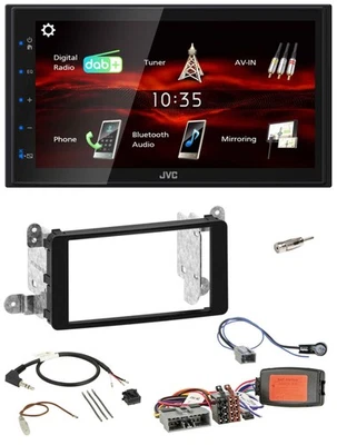JVC USB Bluetooth Lenkrad DAB 2DIN Autoradio für Mitsubishi Outlander 07-12 Navi - Bild 1 von 4