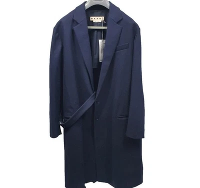 Abrigo Marni con cinturón azul marino 23969720 Foto 1 de 4