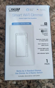 Feit Smart Home White 150 W Toggle Smart-Enabled Dimmer Switch 1 pk - Picture 1 of 4