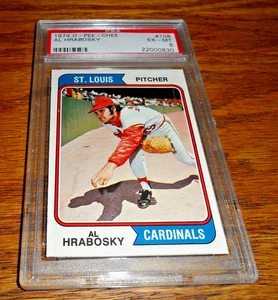 ⚾ 1974 OPC O Pee Chee AL HRABOSKY THE MAD HUNGARIAN CARDINALS #108 PSA 6 EX MINT - Picture 1 of 2