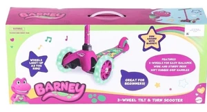 Barney the dinosaur Scooter 3 wheel Skateboard Light Up Wheels  - Picture 1 of 15