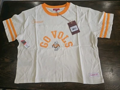 Mitchell & Ness University of Tennessee Cropped Yoke Tee Women's Large NWT - Image 1 of 4