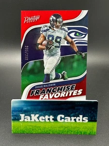 2023 Panini Prestige NFL - Franchise Favorites Doug Baldwin #FF-15 Red /399 - Picture 1 of 3