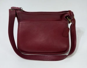 Vintage alte Coach 9966 Legacy Crossbody Schultertasche burgund rot Leder 2504 - Bild 1 von 16