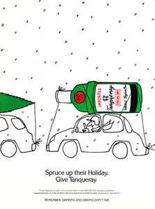 TANQUERAY GIN AD #10 RARE 1990 OUT OF PRINT VINTAGE - Picture 1 of 2