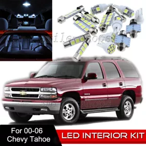 18pcs Interior LED Light Bulbs Package Kit for 2000-2006 Chevy Tahoe White - Picture 1 of 6