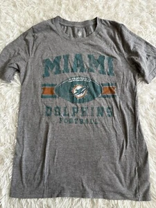 NFL Girls Sz. 14/16 Gray Miami Dolphins Tee. Cute, Fun - Picture 1 of 8