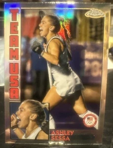 Ashley Sessa 2024 Topps Chrome USA Olympics 1984 Throwback Refractor  - Picture 1 of 2