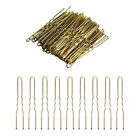 100 Pcs Invisible Wave Hairgrip U Shaped Hair Pins Kit Large Heavy Duty Crinkled