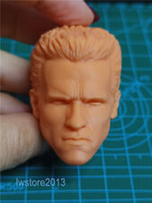 1:12 Commando Arnold Head Sculpt Carved For 6" Male Action Figure Body Toys