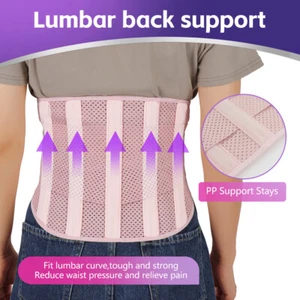 Cinturón de cintura ajustable con soporte lumbar para espalda baja hombres mujeres alivio del dolor CFR - Imagen 1 de 13
