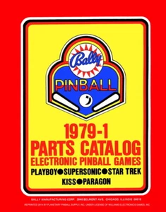 1979-1 Bally Electronic Pinball Parts Catalog Service/Repair Game Manual PPS qA - Picture 1 of 1