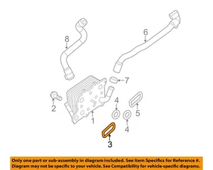 Junta enfriador de aceite de refrigeración Ford FABRICANTE DE EQUIPOS ORIGINALES 11-19 F-250 Super Duty DC3Z6L621A - Imagen 1 de 2