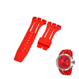I-Force 11501 35mm Red Rubber Watch Strap For Invicta - Picture 1 of 7