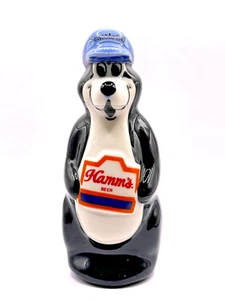 Hamms Beer Bear Figurine 1996 Seattle Baseball Cap Limited /2000 New With Box - Picture 1 of 13