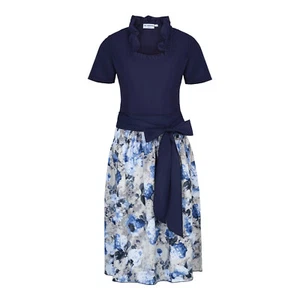 Conjunto Dirndl azul - Falda tradicional y blusa con lazo | By Johanna algodón - Imagen 1 de 8