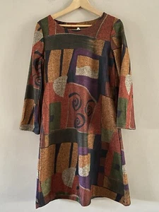Maglione donna Tangmen arte astratta da indossare poliestere vestito tasche tg. M/L - Foto 1 di 10