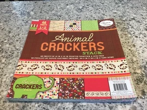 NEW DCWV Premium Scrapbook Paper Cardstock Animal Crackers Stacks 48-12” Sheets - Picture 1 of 4