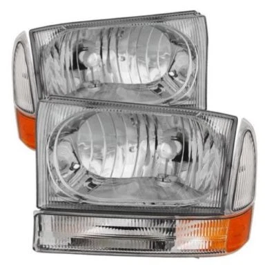 Juego de luces cromadas Spyder 9025419 Euro Crystal para Ford F250 F350 1999-2004 Foto 1 de 3
