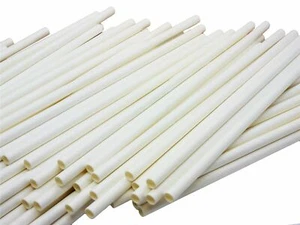ART STRAWS SCHOOL PACK JUMBO WHITE PAPER STRAWS ART STRAWS 6 mm PACK SIZE 250 - Picture 1 of 3