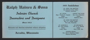 BLOTTER DE TINTA - RALPH HAINES & SONS., ARCADIA, WISCONSIN - Imagen 1 de 1