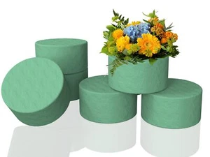 6 Pcs 6.5 Inch Round Flower Foam Wet Floral Foam for Wedding Aisle Flowers Pa... - Picture 1 of 7